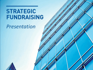 Strategic Funding Presentation to Academics