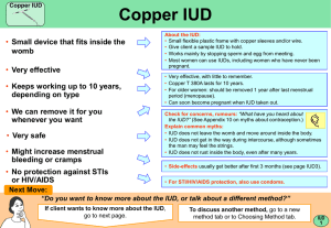 Copper IUD - World Health Organization