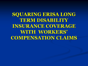 Squaring ERISA Long Term Disability Insurance Coverage with