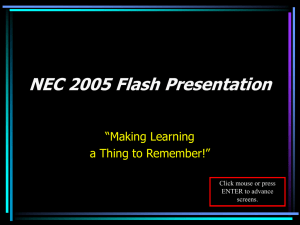 NEC 2005 Flash Presentation