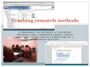 challenges of teaching research methods, skills