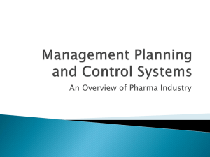 Management Planning and Control Systems