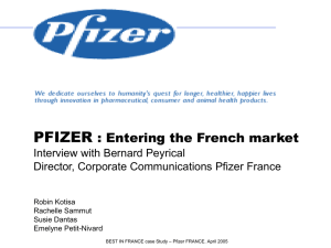 Pfizer -2005 - BEST in FRANCE