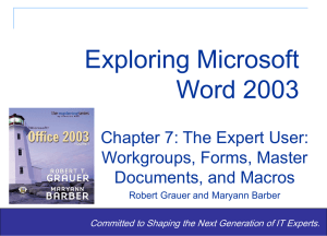 Microsoft Word Chapter 7