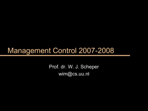 Situational Influences on Management Control Systems
