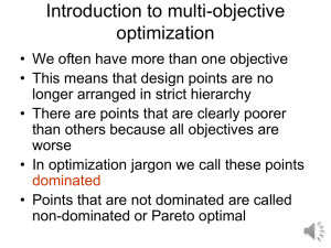 Multi-objective optimization