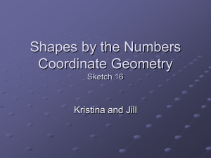 Shapes by the Numbers Coordinate Geometry Sketch 16