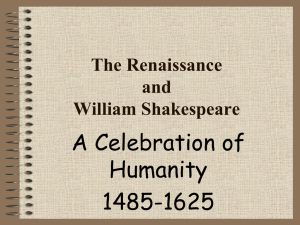 The Renaissance and William Shakespeare