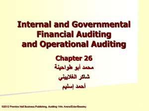 Chapter 1 – The Demand for Audit and Other Assurance Services
