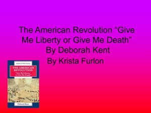 The American Revolution - Abbott Memorial School