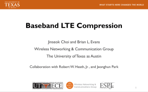 Baseband LTE Compression