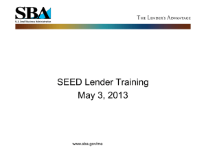 A lender may refinance an existing non-SBA