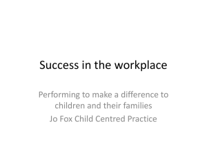 Success in the workplace