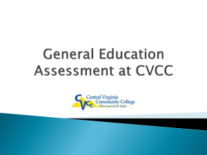 General Education Assessment at CVCC