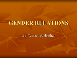gender relations - York University