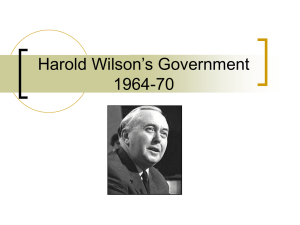 The Wilson Government 1964-70