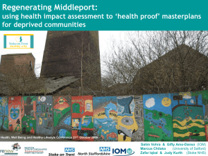 Regenerating Middleport: using health impact assessment to