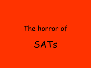 Presentation: the 'horror' of SATs - Teachnet UK-home