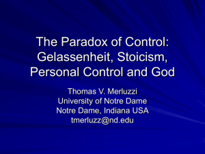 The Paradox of Control - University of Notre Dame