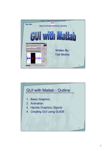 GUI with Matlab - Outline