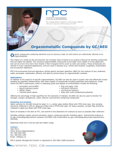 O Organometallic Compounds by GC/AED