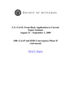 U.S. GAAP, From Basic Application to Current Topics Seminar