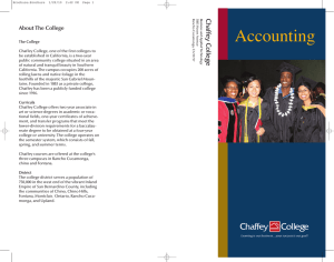 Accounting Chaf fey College