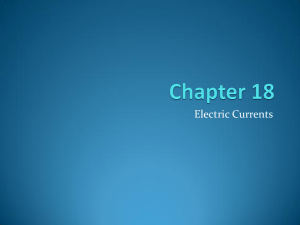Electric Currents