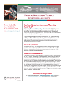 F M T Governmental Accounting