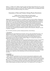 Generation of Heat and Products During Plasma Electrolysis