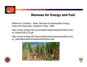 Biomass for Energy and Fuel