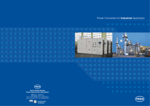 Power Converters for Industrial Power Supply System Power Electronics &amp; Automation