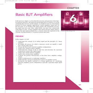 6 Basic BJT Amplifiers CHAPTER