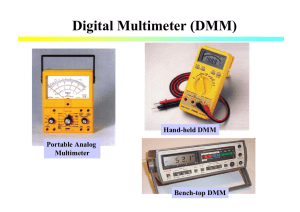 Digital Multimeter (DMM) Hand-held DMM Portable Analog Multimeter