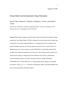 August 29, 2007  Charge Model 4 and Intramolecular Charge Polarization