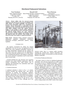 Distributed Padmounted Substations Tom Nordrum Russell Zell Dave Peterson