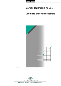 Cahier technique n 181 ° Directional protection equipment