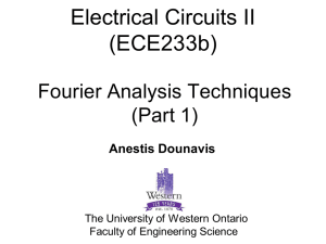 Electrical Circuits II (ECE233b) Fourier Analysis Techniques (Part 1)