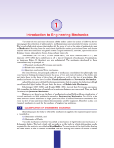 1 Introduction to Engineering Mechanics