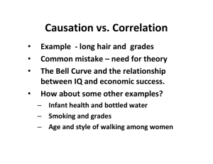 Causation vs. Correlation
