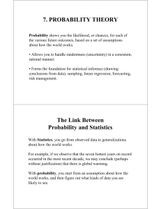 7. PROBABILITY THEORY