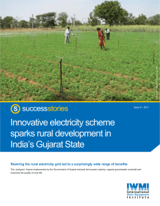 Innovative electricity scheme sparks rural development in India’s Gujarat State success