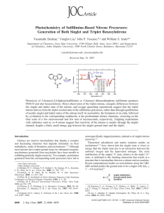 Photochemistry of Sulfilimine-Based Nitrene Precursors: