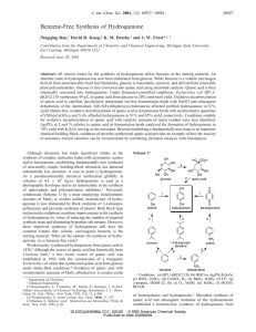 Benzene-Free Synthesis of Hydroquinone Ningqing Ran, David R. Knop, K. M. Draths,