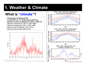 1. Weather &amp; Climate What is ? “climate”