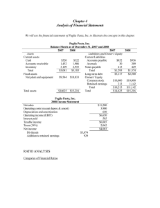 Chapter 4 Analysis of Financial Statements