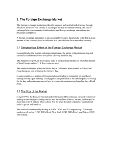 3. The Foreign Exchange Market