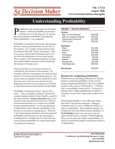 P Understanding Profitability File  C3-24 August 2006