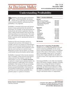 P Understanding Profi tability File  C3-24 December 2009