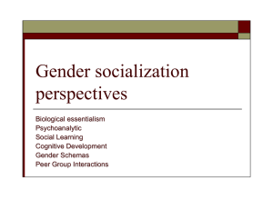 Gender socialization perspectives